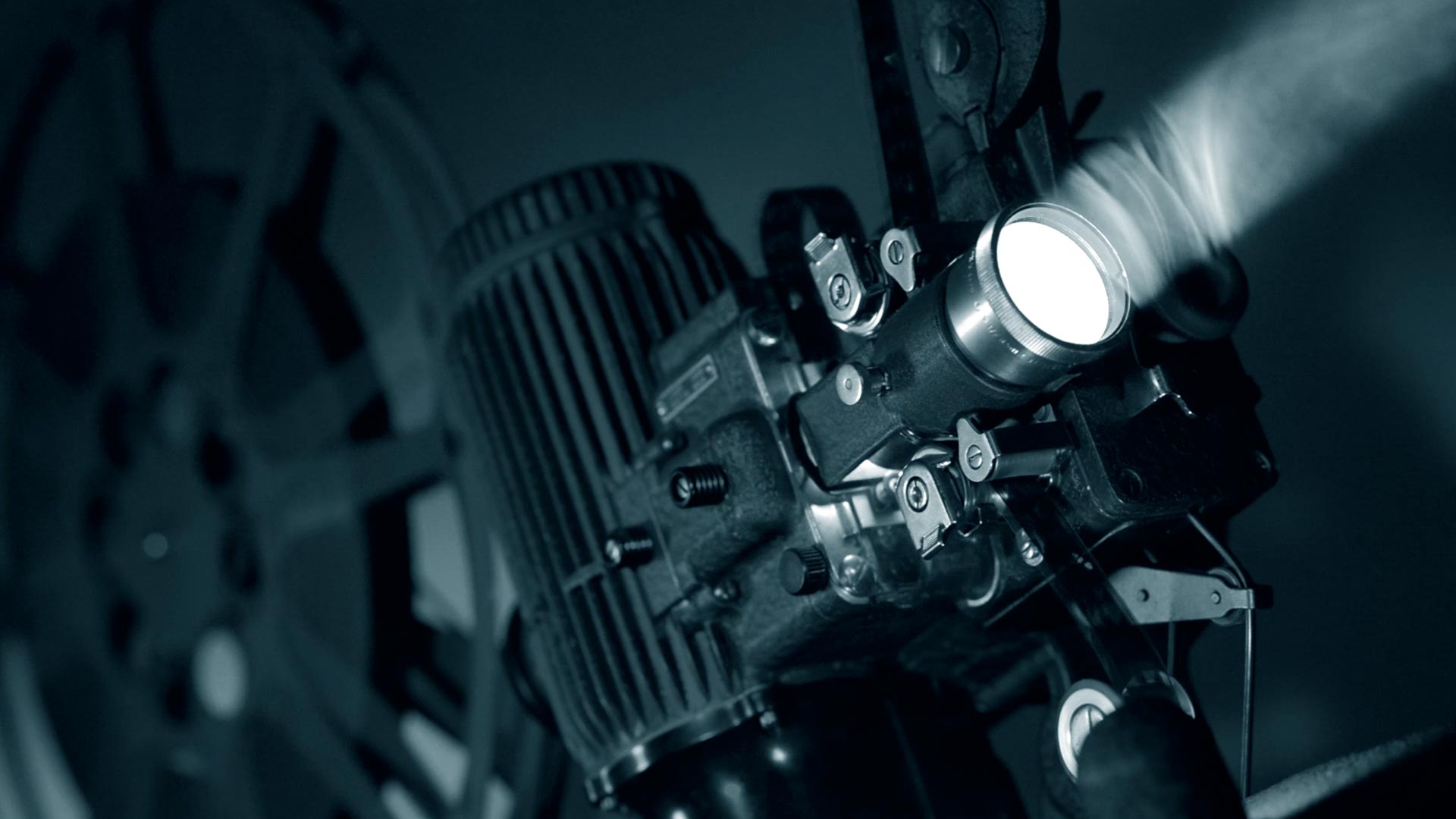 Movie Projector Video Background Basement Photographic